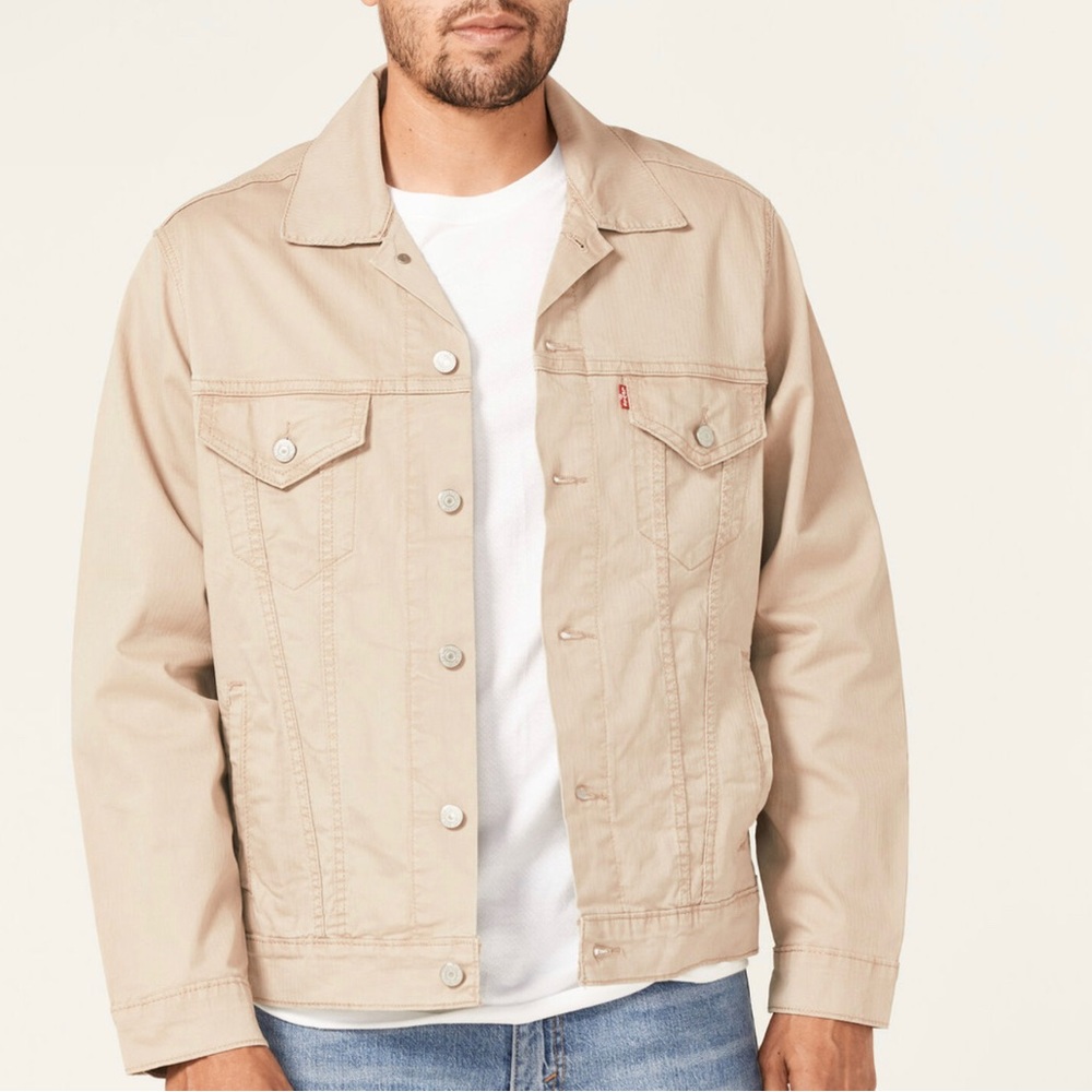 LEVI'S MEN'S HAYSTACK TRUCKER JACKET  Mint/green size: M